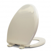 Bemis 1200E4 (Bone) Premium Plastic Soft-Close Elongated Toilet Seat Bemis